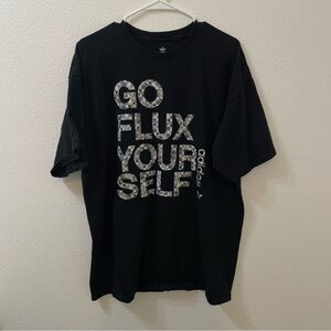 Adidas go flux yourself t shirt black XL